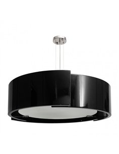 Colgante Oslo Cromo/negro 8xe27 D 90cm