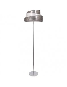 Pie Salon Colonia Cromo/plata-blanco 1xe27 153x40x40 Cm