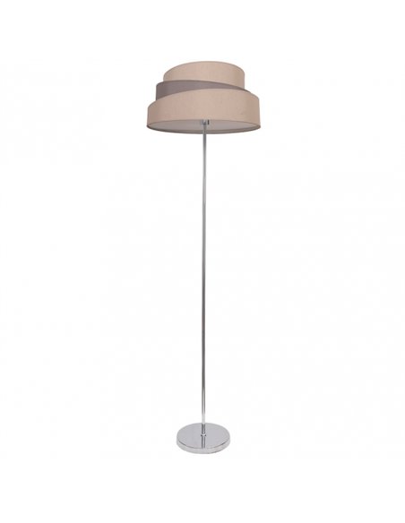 Pie Salon Colonia Cromo/Gris-topo 1xe27 153x40x40 Cm
