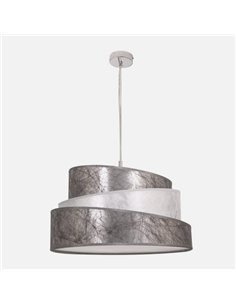 Colgante Colonia Cromo/plata-blanco 3xe27 Regx50x50 Cm 2