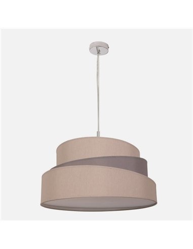 Colgante Colonia Cromo/gris-topo 3xe27 Regx50x50 Cm