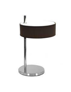 Sobremesa Haiti 1xe14 Cromo/Marron 37x22x26 Cm