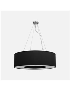 Colgante Mediano Haiti 4xe27 Cromo/Negro Regx65x65 Cm 2