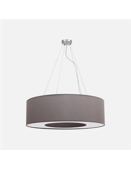 Colgante Mediano Haiti 4xe27 Cromo/Topo Regx65x65 Cm