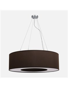 Colgante Grande Haiti 4xe27 Cromo/Marron Regx80x80 Cm 2