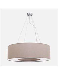 Colgante Grande Haiti 4xe27 Cromo/Piedra Regx80x80 Cm 2