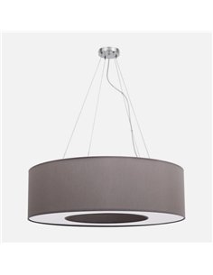 Colgante Grande Haiti 4xe27 Cromo/Topo Regx80x80 Cm 2