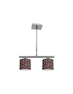 Lampara Ipanema 2xe14 Marron Regx42