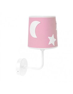 Aplique Firmamento 1xe14 Rosa 30x14