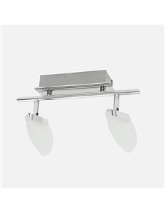 Regleta Foco Tanzania Cromo Smd 10w 900lm 17x30 2