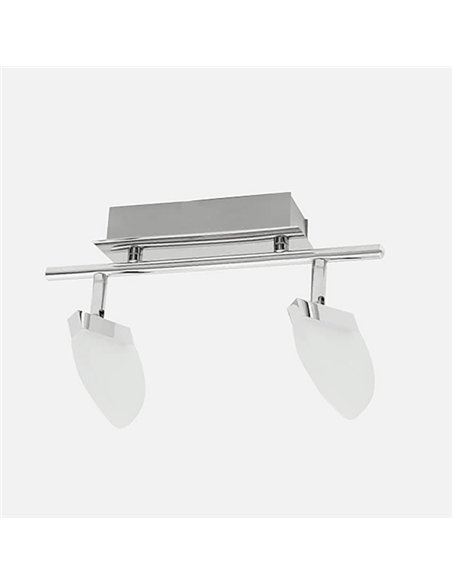 Regleta Foco Tanzania Cromo Smd 10w 900lm 17x30