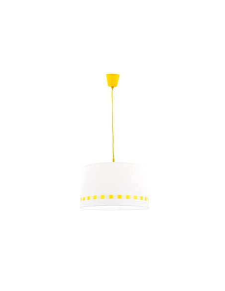 Colgante Lacito Amarillo 1xe27 Regx35d