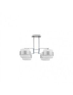 Lampara 4dh Bremen Cromo/blanco-plata 4xe14 Regx60x60 Cm