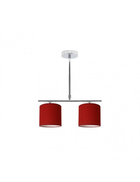 Lampara Planetario Cromo/rojo 2xe14 (62x43)