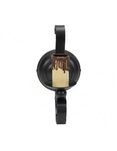 Aplique Rustico 1xe27 Medieval Negro 26x12x17 Cm 2