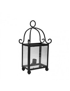 Aplique Forja Monasterio 1xe27 Negro 46x24x14 Cm