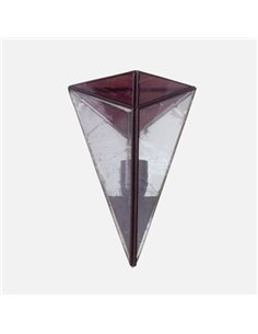 Aplique Piramide Violeta 1xe27 28x20 2