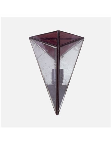 Aplique Piramide Violeta 1xe27 28x20