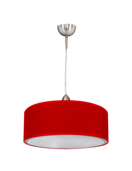 Colgante Planetario Cilind. Rojo(regx35) 1xe27
