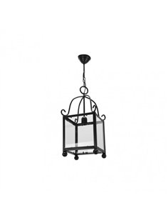 Farol Forja Monasterio 1xe27 Negro Regx20x20 Cm