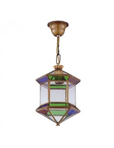 Farol Granadino Hexagonal 1xe27 Colores REGx21x21 Cm