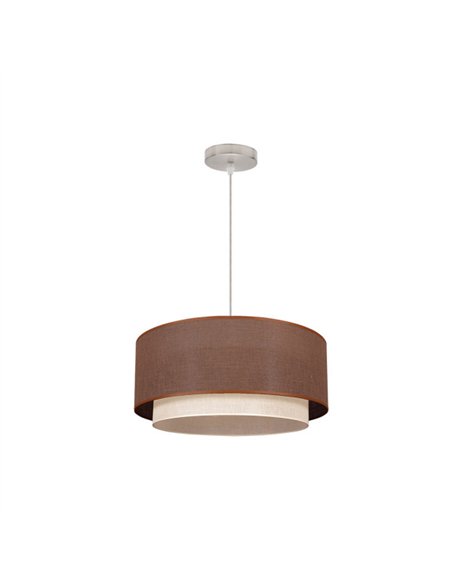 Colgante Doble 1l. Marron/beis Cilind (50/40/reg)