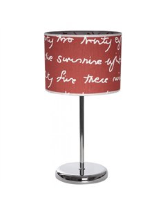 Sobremesa Letters Rojo/blanco 1xe14 43x20d