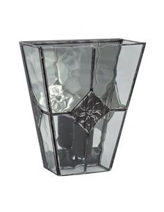 Aplique Estepa Plata 1xe27 25x20x12 Cm