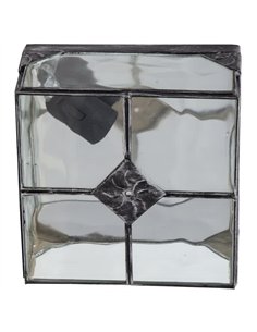 Plafon Pequeño Estepa Plata 1xe27 11x20x20 Cm