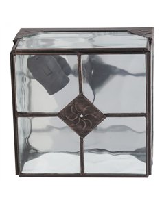 Plafon Pequeño Estepa Cobre 1xe27 11x20x20 Cm