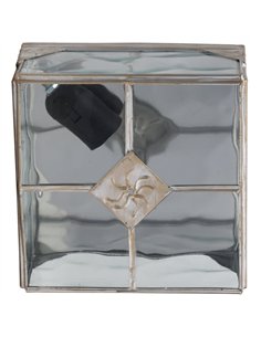 Plafon Pequeño Estepa Oro 1xe27 11x20x20 Cm