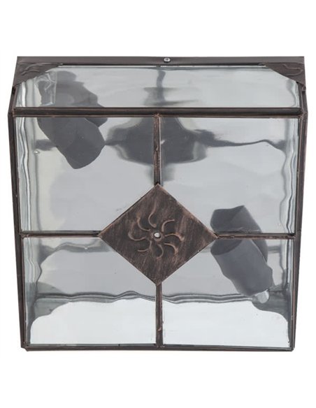 Plafon Grande Estepa Cobre 2xe27 11x25x25 Cm
