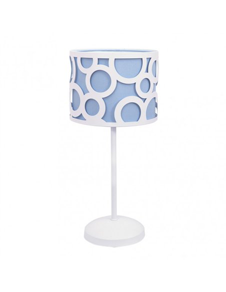 Sobremesa Orlando Azul/blanco 1xe14 42x18x18 Cm