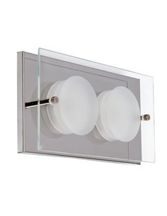 Plafon 2x6w 4000k Antioquia Cromo 800lm  (22x11