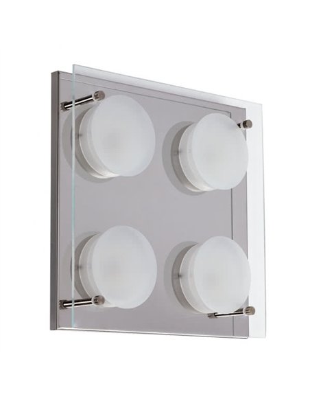 Plafon 4x6w 4000k Antioquia Cromo 1600lm  (22x22x5