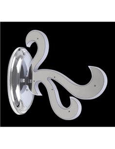 Aplique Led   Fuego 1 L Cromo 9w 360lm 4000k 23x12x26