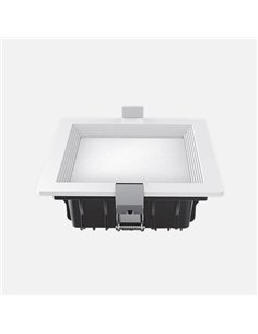 Downlight Led Intego Pro Cuadrado 21w 1130lm 6x14x14  Cm Blanco 6400k Corte 12x12 Cm 2