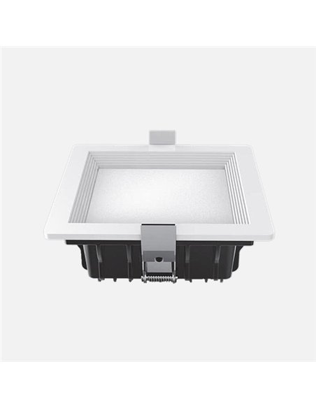 Downlight Led Intego Pro Cuadrado 21w 1130lm 6x14x14  Cm Blanco 6400k Corte 12x12 Cm