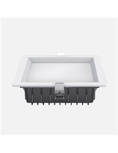 Downlight Led Intego Pro Cuad. 32w 1880lm 7x22x22 Cm Blanco 6400k  Corte 19x19 Cm 2
