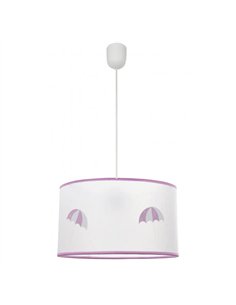 Colgante Lluvia 1xe27 Rosa Regx30d