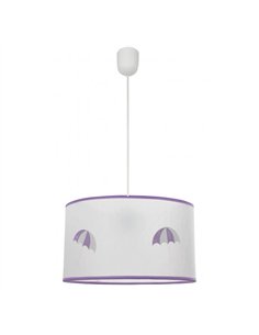 Colgante Lluvia 1xe27 Lila Regx30d