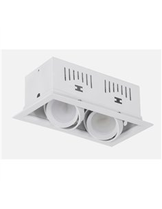 Foco Kardan Augusto Empotrar 2xgu10 Blanco 11x21 2