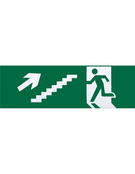 Adhesivo Salida De Emergencia Escalera Derecha Subida 6