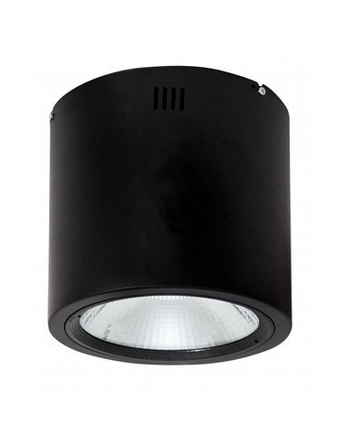 Foco Superf. 20w 4000k Tubular 1600lm Negro  18x16