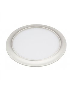 Downlight 15w 4000k Trevor Perla Plata 1200lm 19d