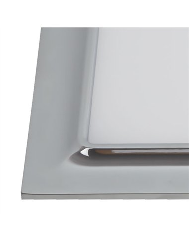 Downlight 9w 3000k Ventura Cromo 720lm 12x12