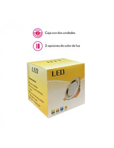 Foco Led Empotrable Blanco 3w 3000k-4000k-6500k 4 2