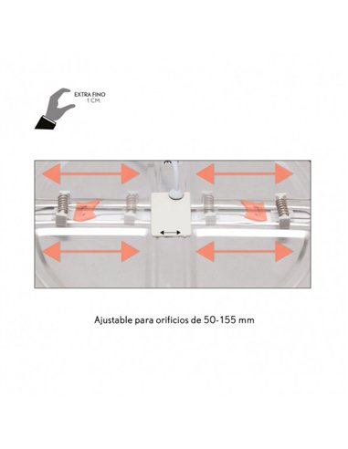 5 Cm De Empotrar Corte Ajustable 5x5-15