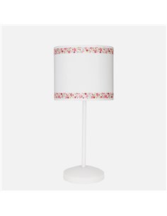 Sobremesa Cenefa Blanco/rosa 1xe14 2