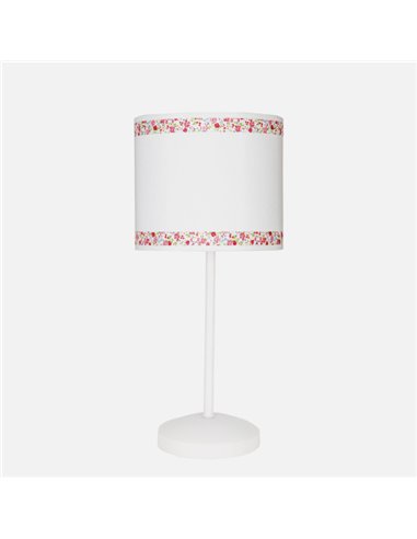 Sobremesa Cenefa Blanco/rosa 1xe14